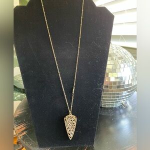 Gold Silver Arrowhead Statement Necklace